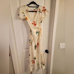 Floral wrap dress